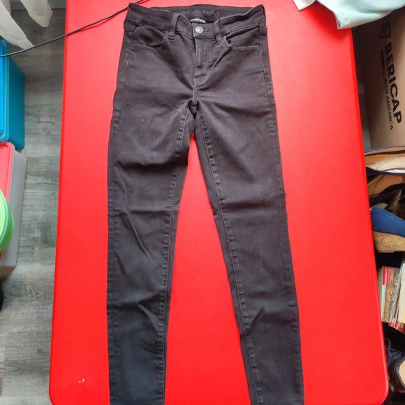 American Eagle ne(x)t level stretch black jegging women's size 4 - Picture 1 of 8